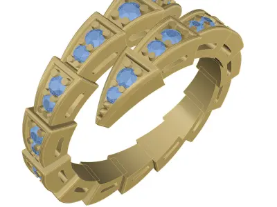 Snake Ring 3D print model