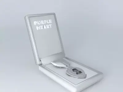PURPLE HEART MODEL FOR WWWP DISPLAY GAME 3D model