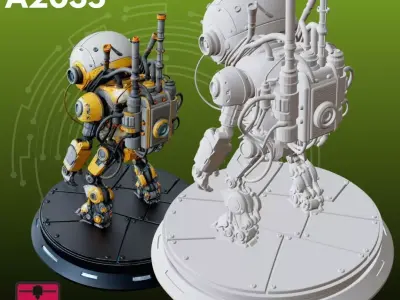 Futuristic Robot STL Detailed 3D Model 3D print model
