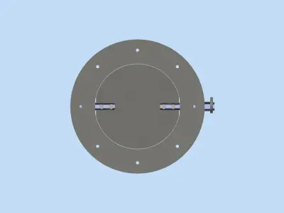 THE BUTTERFLY VALVE 3D model