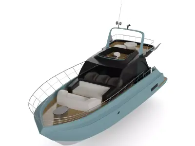Cabin Cruiser 3D model - PBR and Textured