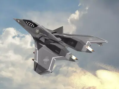 Next Generation Fighter Low-poly 3D model