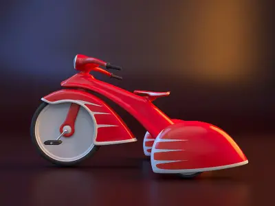 Vintage trike 3D print model