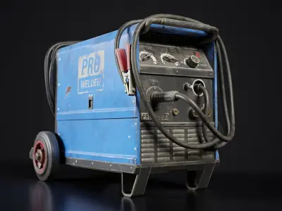 Welding machine Low-poly 3D model order
