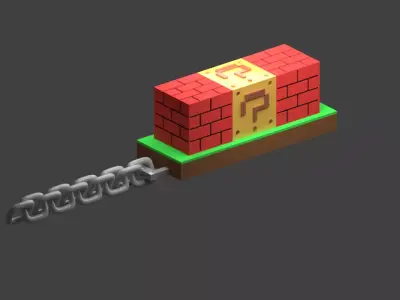 Mario Bros Part 1 3D print model