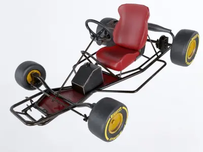 Go Kart Low-poly 3D model by Studio-Lab