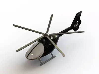 simple helicopter 3D print model