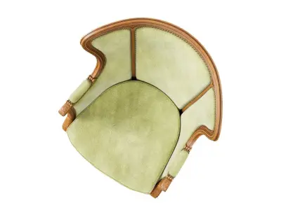 Classic Fabric Armchair 3D model