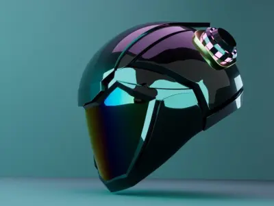 motorcycle helmet Free 3D model