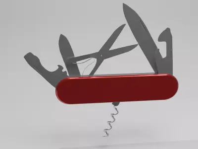 Swiss Army Knife 3D model buy