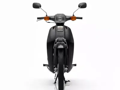 Vintage Honda Astrea Prima 100cc Classic Underbone Moped Low-poly 3D model