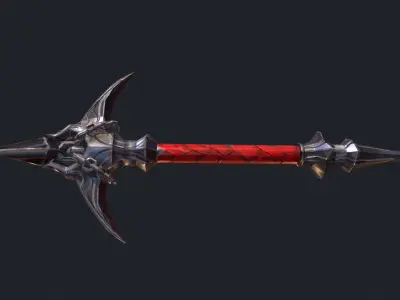 Classic Whip Vampire Killer Low-poly 3D model