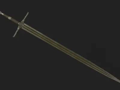 Sword PBR GameReady Low-poly 3D model purchase