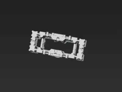 Gothic Castle Decorative Architecture 3D Model 3D print model