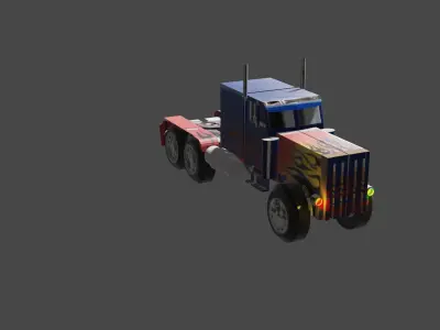 Optimus Prime Low-poly 3D model by Dhamuk