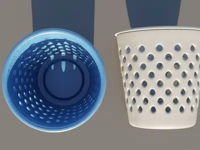 Dustbin Plastic 3D model