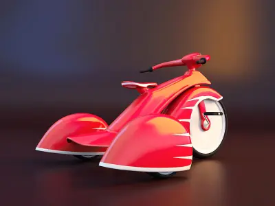 Vintage trike 3D print model