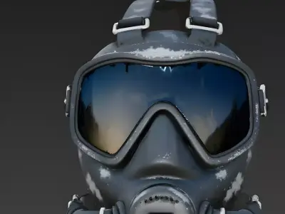 Realistic Professional Diving Mask Set 3D Model 3D Model Low-poly 3D model