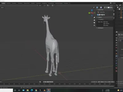 Low-Poly Girrafe giraffe Free 3D model