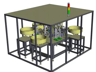 Solenoid valve fully automatic assembly equipment 3D model