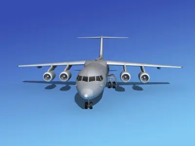 BAe 146-300 Bare Metal 3D model
