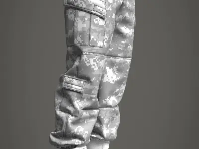ACU Army Combat Uniform - Marvelous Designer 3D model