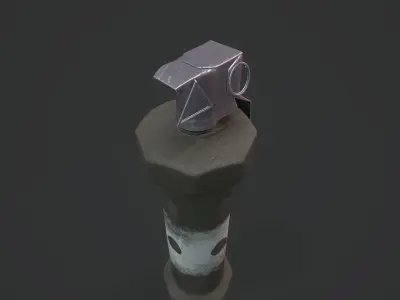 Flashbang Grenade - Models and Textures Low-poly Free low-poly 3D model