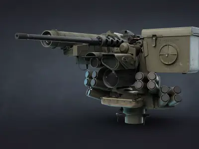 M151 Protector and M153 CROWS RWS Low-poly 3D model