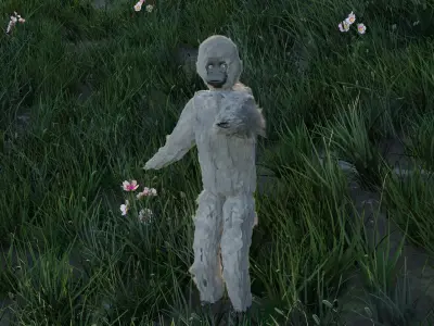 Gibbon Low-poly 3D model