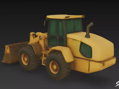 Loader Low-poly 3D model purchase