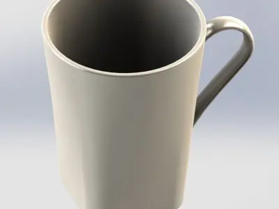 Mug coffee with table and chairs Free 3D model