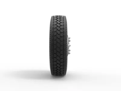 10 Hole front wheel Scale 1 to 25 3D print model