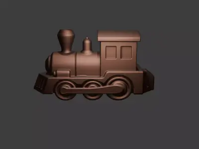 3D Printable Toy Train Figure 3D print model