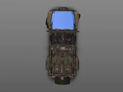 Uncovered Jeep Free Adventure Jeep 3D Model Midpoly Free 3D model
