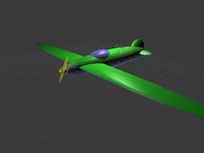 old war plane 3D model