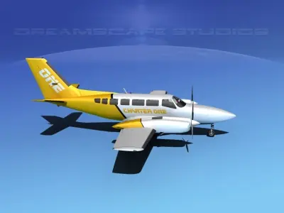Cessna 404 Titan Charter One 3D model