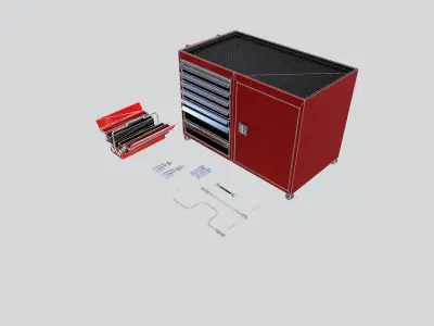 hand tools Low-poly 3D model