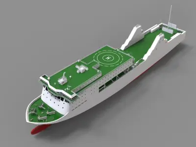 cruise ship 3D model from CGTrader