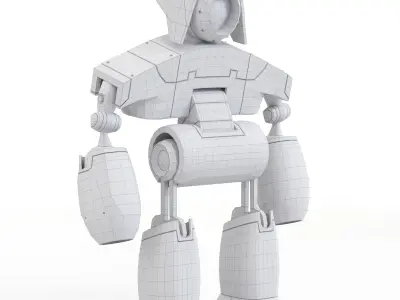 Cute robot 3D model purchase