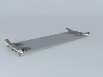 Metro metal shelf Free 3D model