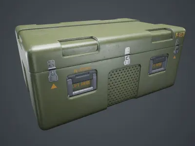Animated Military Case 04 Low-poly 3D model