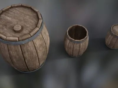 Barrel pack 3D model
