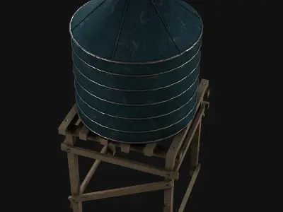 water tower 3D model get