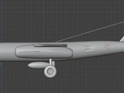 Ar 234 Free low-poly 3D model