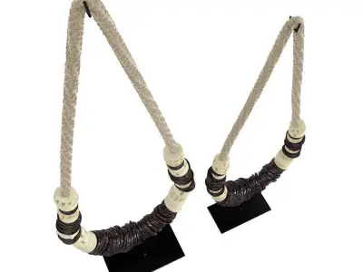 Restoration Hardware Indonesian Shell Currency Necklace  3D model