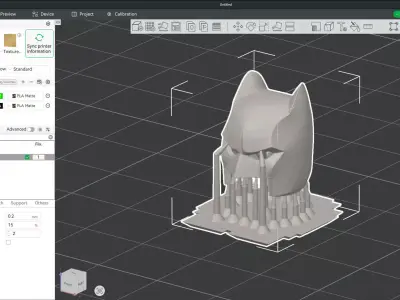 Custom3Dprint Minifigure Accessory -Batman Headgear V2 3D print model