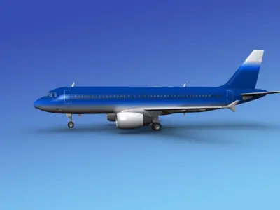 Airbus A320 Corporate 5 3D model