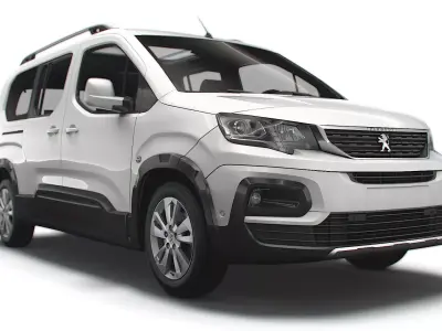 Peugeot E Rifter XL 2022 3D model