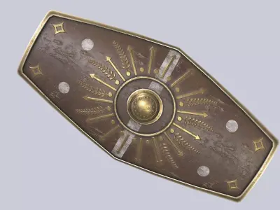 Scutum Low-poly 3D model