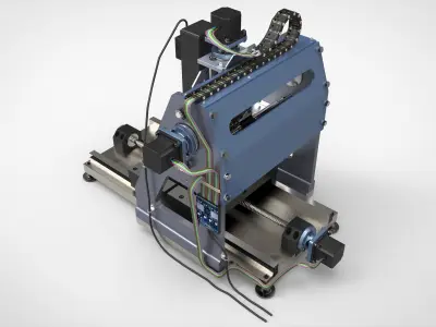 CNC Machine 3D model get